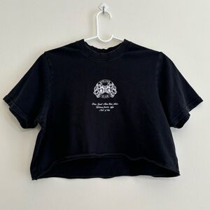 Black Darc Sport Cropped Tee Shirt